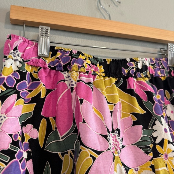 Current Air Floral Mini Flounce Skirt Linen Blend L NWT - Picture 3 of 6